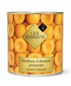 Alternative view of Oreillons d&rsquo;abricots qualité pâtisserie non pelés en boite 3/1