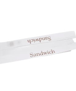 Alternative view of 1000 sacs sandwichs papiers krafts blancs fenêtrés 10 + 4 x 36 cm