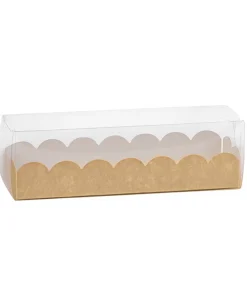 Alternative view of Étui macarons kraft PET 160 x 50 x 50 mm par 10