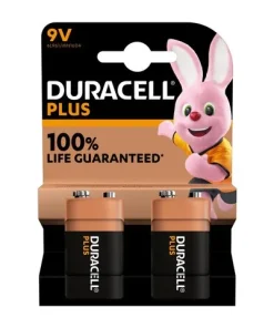 Alternative view of Duracell Plus 100% 9V 2-pack 6LR61 (10 stuks)