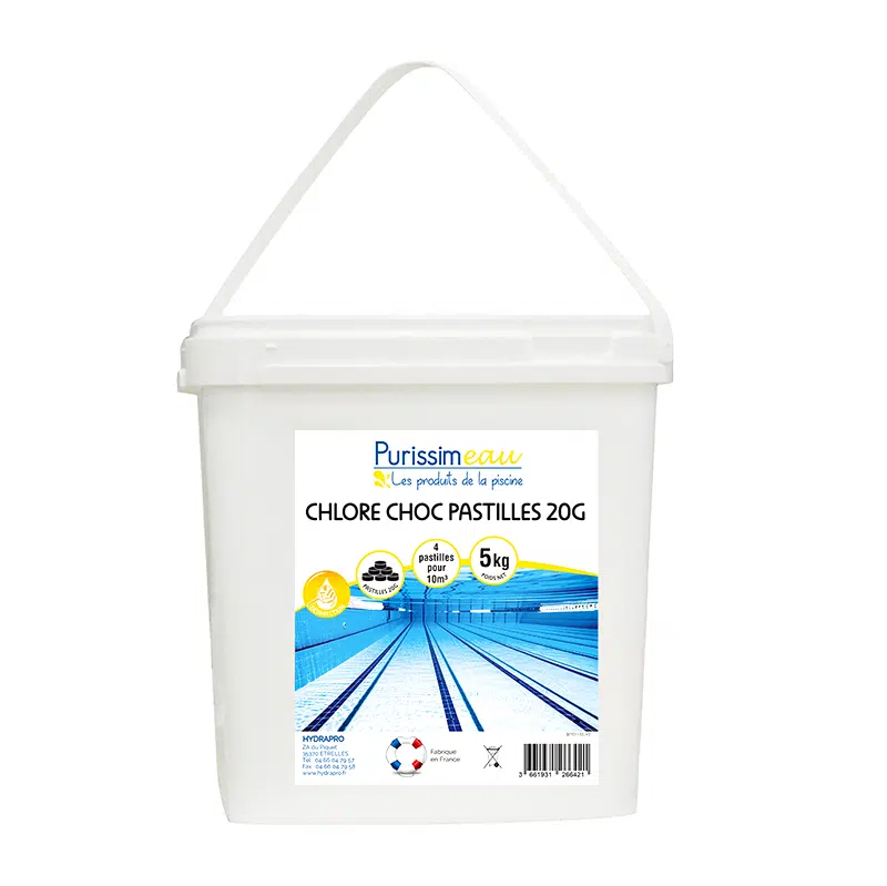 Pastille de chlore choc en 20g par 5 kg
