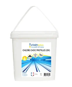 Alternative view of Pastille de chlore choc en 20g par 5 kg