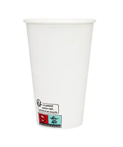 Alternative view of Gobelet carton blanc 30/35 cl par 50