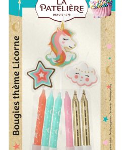 Unicorn candles x15