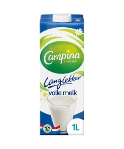 Campina Langlekker Volle Melk Pak (12x 1 liter)