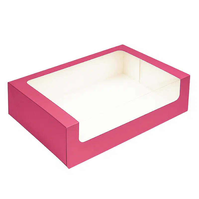 Boite macarons rose carton pour 25 macarons par 50 – Image 2