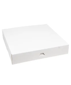 Alternative view of Boite pâtissière carton blanche 26 x 5 cm par 50