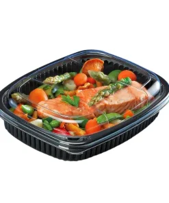 Alternative view of Barquette micro-ondes COOKIPACK noire 1250ml par 40