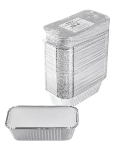Alternative view of Barquette aluminium avec couvercle operculable 1000 ml par 100