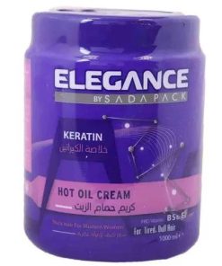 Alternative view of Elegance Keratin Hot Oil Cream 1000 ml – Deep Repair Hair Mask