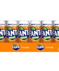 Fanta zero orange blik (24x 33cl)