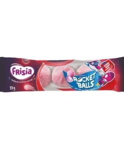 Alternative view of Frisia Rocket Balls Zure Kogels Aardbei (50x 5-pack)