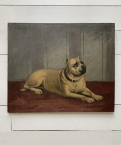 Ancien tableau de chien de 1878