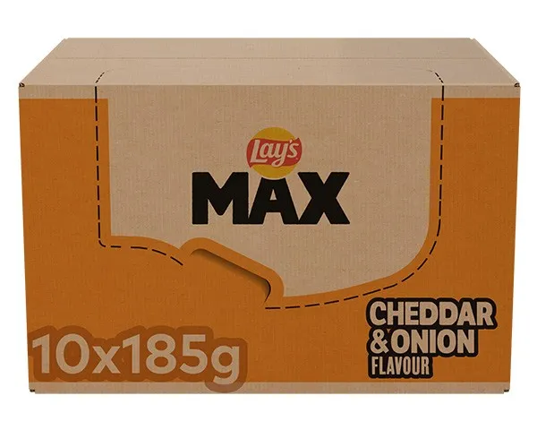 Lay’s MAX Cheddar & Onion (10x 185gr) – Image 4