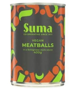 Alternative view of Suma Vegan Meatballs in a Bolognese Style Sauce 400g