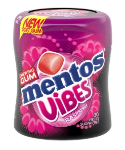 Alternative view of Mentos Gum Vibes Raspberry (6x 30 stuks)
