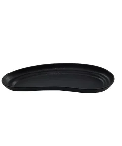 Plateau noir taille moyenne mélamine noir « Karola »