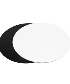 Support gâteau rond blanc / noir carton ø24 cm par 100