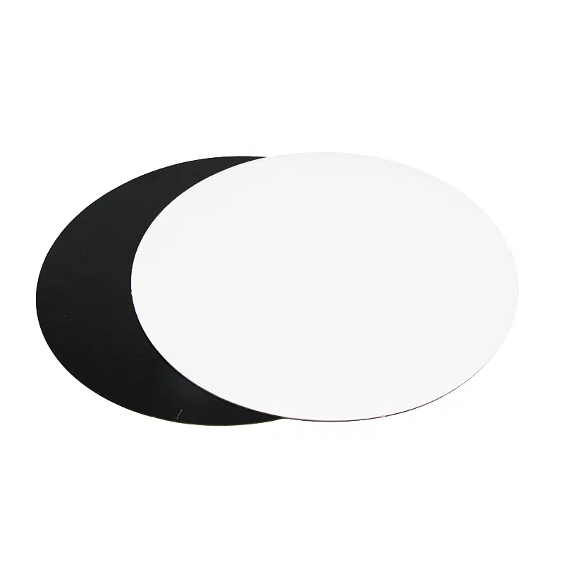 Support gâteau rond blanc / noir carton ø24 cm par 100 – Image 2
