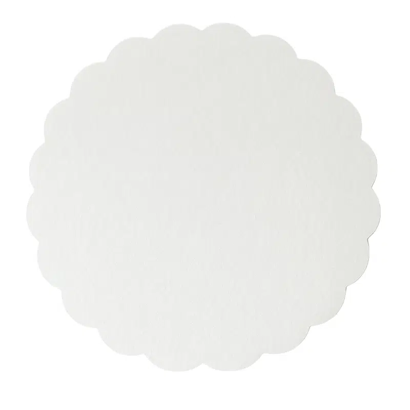 Rond blanc festonné ø27 cm par 250 – Image 2