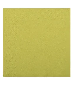Serviette vert anis 2 plis 38 x 38 cm par 50