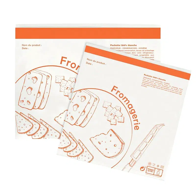 Pochette fromagerie thermo blanc 25 x 16.6 cm par 1000 – Image 2