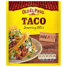Alternative view of Old El Paso Tacos Seasoning 25g